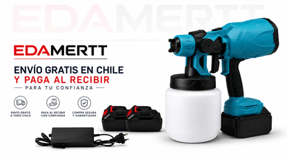 Pistola Pulverizadora Inalámbrica 48V — Alta Precisión 800ML + 2 Baterías